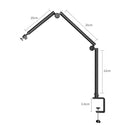 Desk C Folding Stand Flexible Shape Mount Metal Bracket Stand 2kg Load Support Ball Head for Light Projector Smartphone Camera