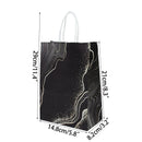 5Pcs Rose Gold Marble Paper Gift Bag Wedding Favor Gift Kraft Paper Shopping Packing Bags For Birthday Baby Shower Party Supply