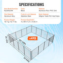 SucceBuy Pool Fence Pool Fences for Inground Pools Removable Child Safety Fencing Teslin PVC Fence Mesh Protects Kids and Pets