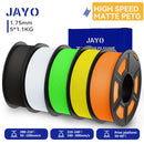JAYO 5 Rolls 3D PETG / High Speed Matte PETG 3D Filament 1.75mm 30mm/s - 600mm/s Print Range PETG 3D Printer Filament for 3D