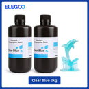 Elegoo 1KG/2KG/4KG UV Resin 2.0 For 3D Printer SATURN 3 ULTRA 3D Printing Material UV Resin Normal 1kg Liquid Bottle