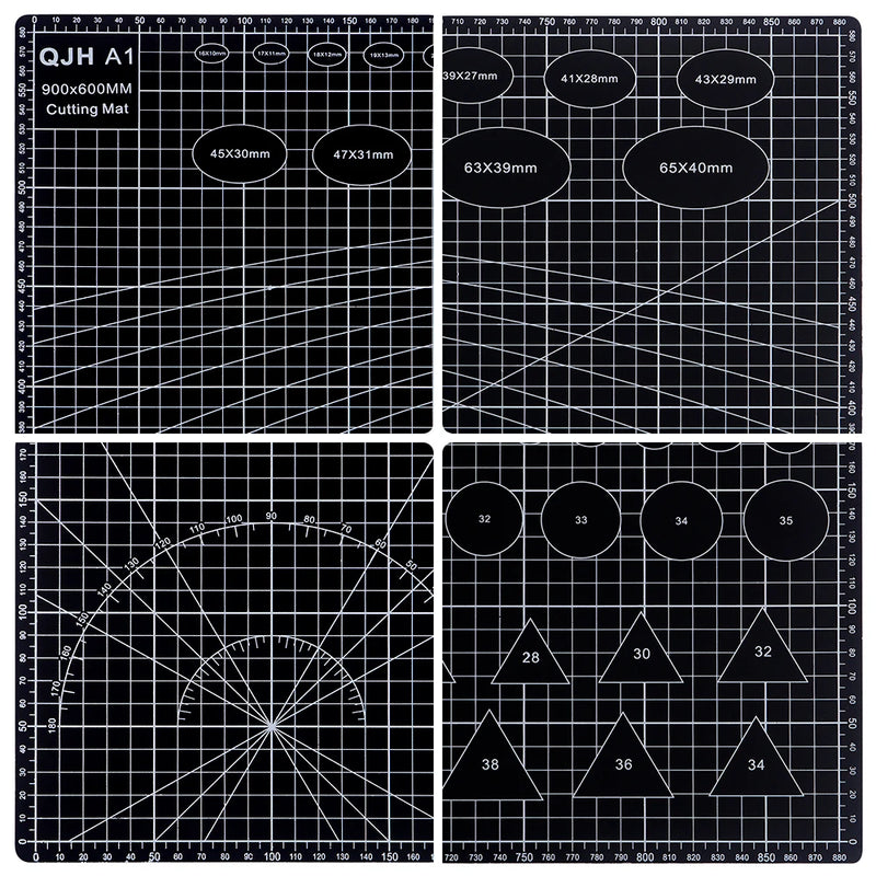 A1 Self-healing PVC Cutting Pad,DIY Desktop Protection Pad For Leather Cutting,Carving,Punching,Paper Crafts,Clay Crafts