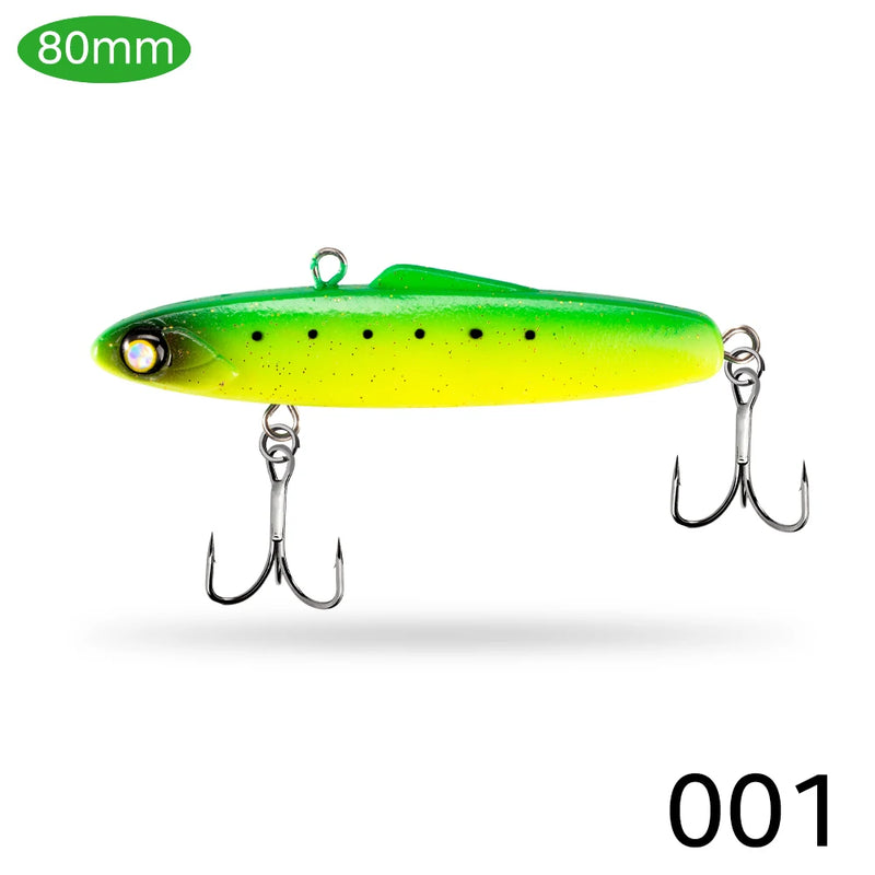 D1 VIB Lures For Winter Fishing 80mm/25g 90mm/30g Silicone Bait Artificial Wobblers Balancer For Pike Bass DT6011 Fishing Tackle