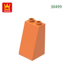 Wange 34Pcs/Lot 30499 2x2x3 Slope Building Block Moc Accessories Compatible with Brick DIY Construction Children Toys Gift Box
