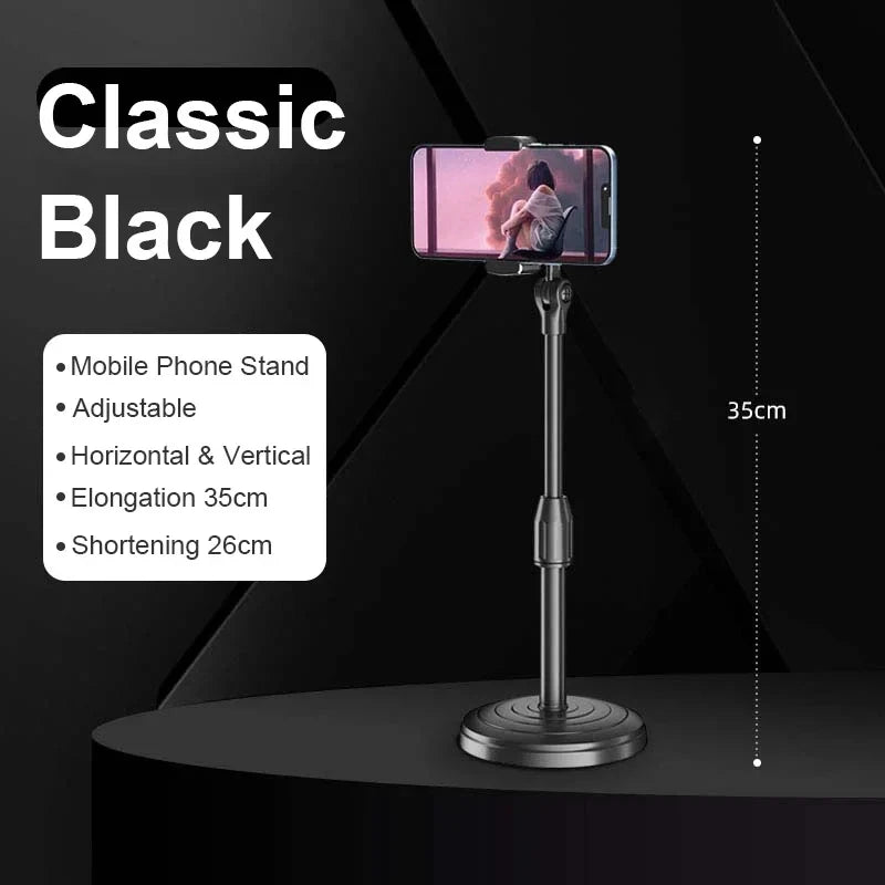 Universal Mobile Phone Stand Stretchable Holder 360° Rotating Adjustable Phone Holders Portable Smartphone Telescopic Holder