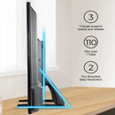 Universal TV Large Stand Height Adjustable Base for Most TVs Up to 75" Max VESA 600x400 mm Leg Stand Holds up to 110 lbs