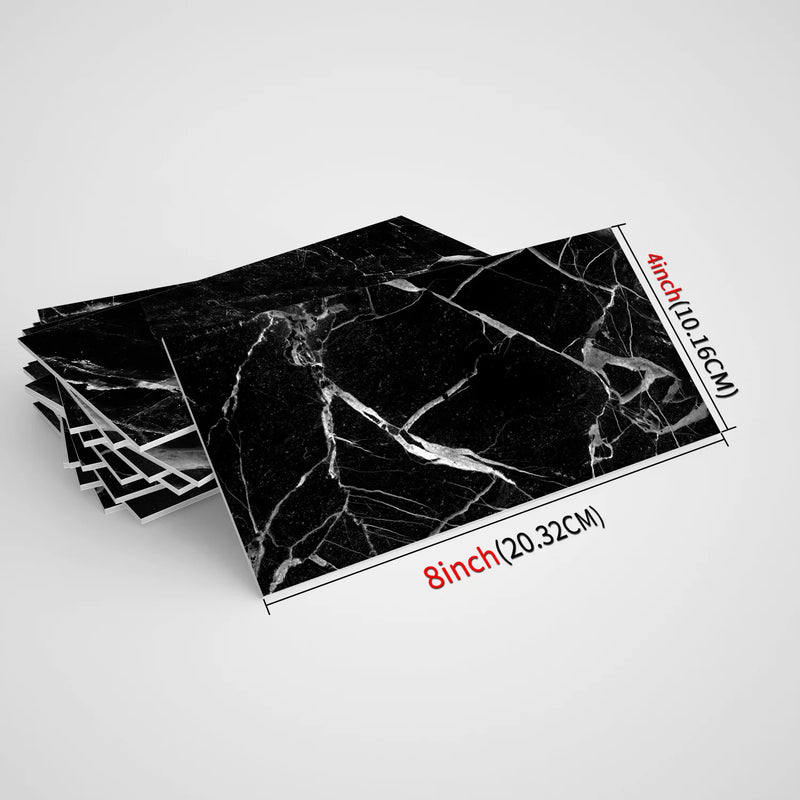 16Pcs Marble Tiles Kitchen Bathroom 3D Thickened Foam Wallpaper Self-Adhesive Waterproof Anti-Collision Soft Bag Wall Stickers