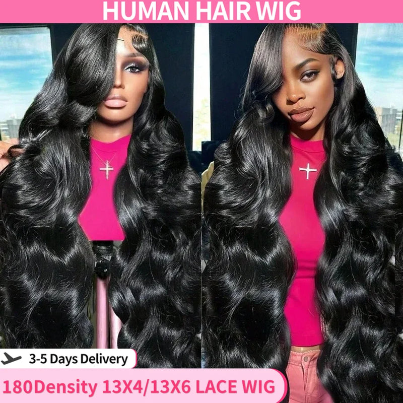 30 32Inch Body Wave Lace Front Wig 13x4 13x6 Human Hair Wigs For Women Brazilian Hair Pre Plucked 4x4 Lace Closure Wig 360 Wigs