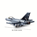 521pcs Military Series Fighter Plane Assembly Building Blocks Model Children's Educational Toys For Christmas Gifts
