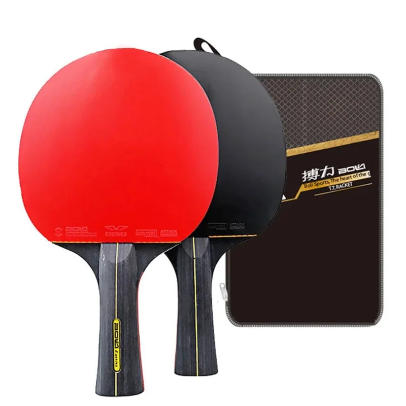 5/6 Star Professional Table Tennis Racket Offensive 2 Pcs Ping Pong Paddle with Fine Elasticity  table tennis  ping pong rubber