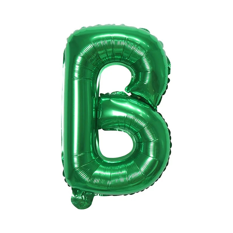 16inch Green Letter A to Z Alphabet Foil Balloons Birthday Party Wedding Decoration Event & Party Supplies Birthday Balloons