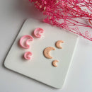 3Pcs/Set Different Sizes Moon Shape Polymer Clay Cutter Cutting Molds For Pendant Earrings Jewelry Decoration Making Hand Tools