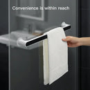 Self-adhesive Towel Holder Rack Wall Mounted Towel Hanger Bathroom Organizer Towel Bar Shelf Bathroom Hook Kitchen Wipes Hanging
