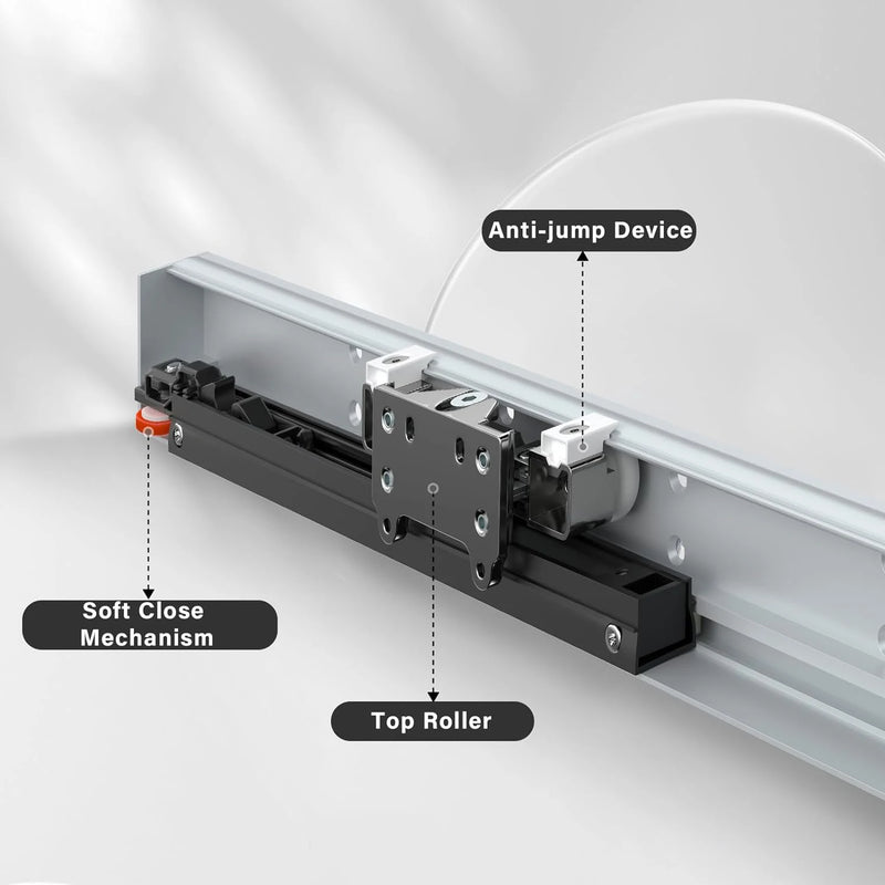 38" hidden sliding door magic sliding door sliding furniture hardware interior wall installation sliding hardware, no door