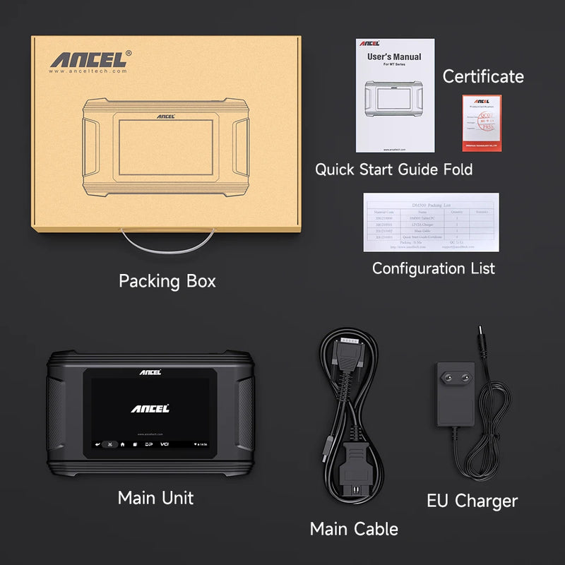 ANCEL DM500 Car Cluster Correction Oil Reset Code Reader OBD2 Scanner Read Write EEPROM Instrument Adjustment Diagnostic Tools