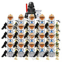 Hot Toys Star Wars 21pcs Republic Commando 501st Building Blocks TV6109 TV6106 Trooper Force 99 Hunter Crosshair Wrecker Brick