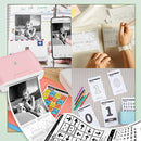 White Non-Adhesive Thermal Paper Sticker Paper for Phomemo M04S/M04AS Bluetooth Thermal Printer Black on White 50mm 107mm 110mm