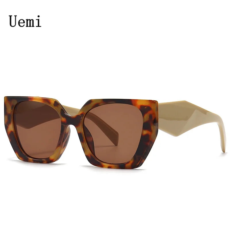 New Retro Designer Oversized Square Sunglasses For Women Men Luxury Brand Fashion Sun Glasses Ins Trending Ladies Shades UV400