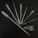 Disposable Pasteur Pipette Dropper Graduated 0.2ml/0.5ml/1ml/2ml/3ml/5ml/10ml Eye Transfer Laboratory Supplies  Makeup Tools