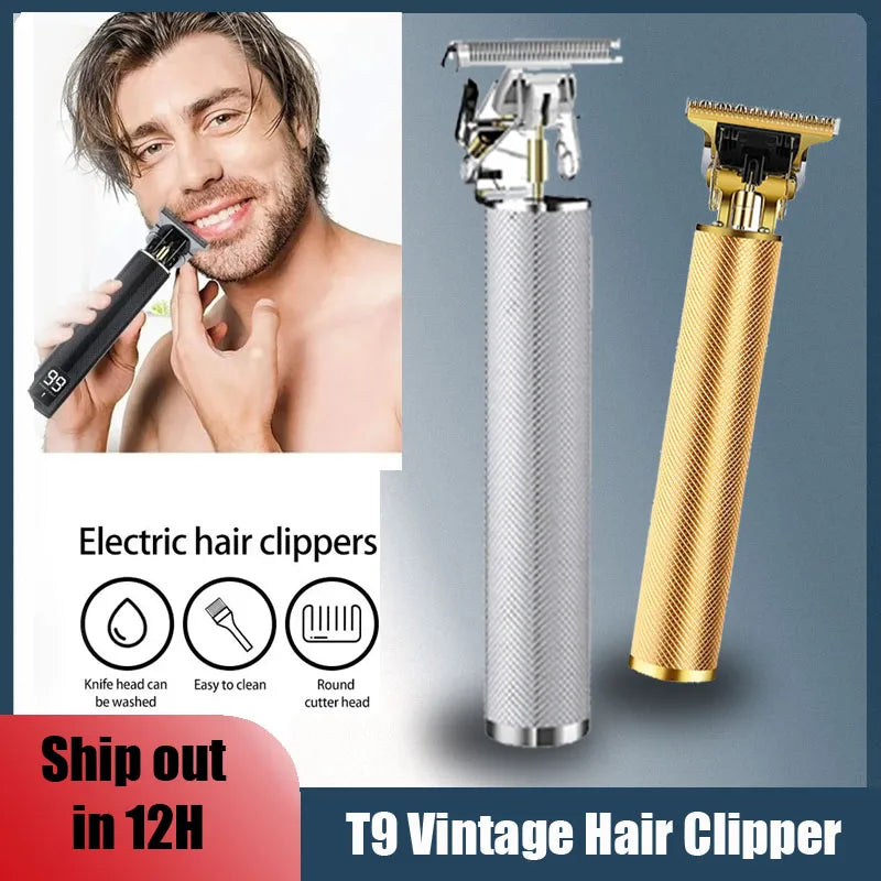 Hot Sale Hair Cutting Machine Men Beard Trimmer Electric Hair Clipper T9 Hair Trimmer Rechargeable Electric Shaver Beard Barber