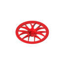 Gobricks 10PCS 58088 Bricks Wheel Cover 7 Spoke with Axle Hole Parts 56mm D Compatible MOC Building Block Adult Kids DIY Gift