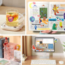 HTVRONT 100 Sheets 8.5x11in Matte Glossy Printable Vinyl Sticker Paper Waterproof Copy Paper For Inkjet Printer Dries Quickly