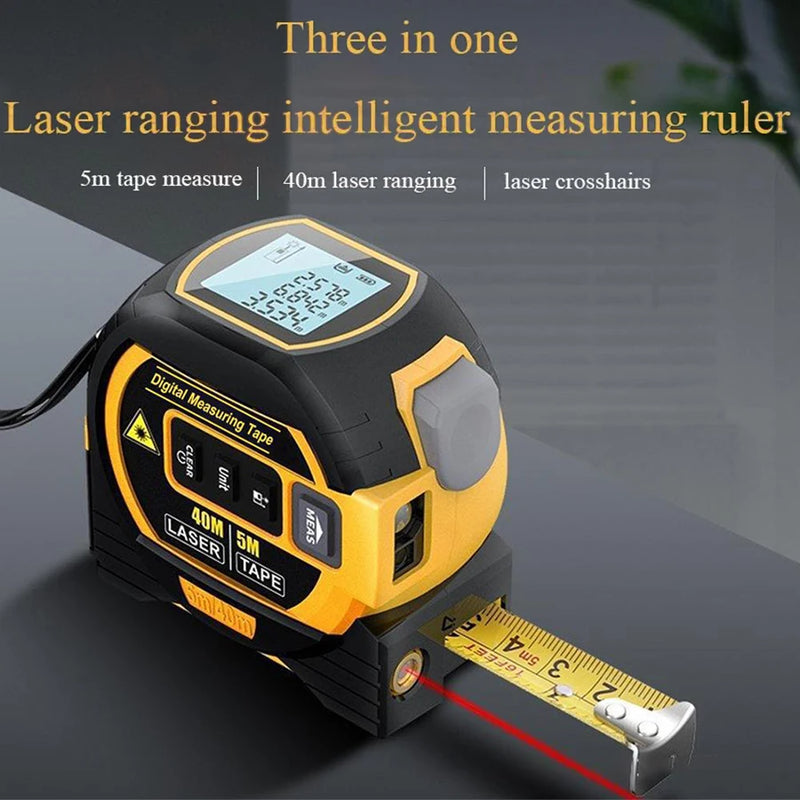 40m/60m Laser Distance Meter Rangefinder Laser Measure Distance Meter Surveying Equipment Tape Measur Retractable Tape