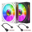 JUMPEAK MS120 120mm Case Fan 5V ARGB Infinite Mirror Effect Quiet 12cm RGB Fans For PC Case  Cooling Stystem CPU Water Cooler