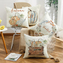 Thanksgiving Waterproof Cushion Cover 45X45 Autumn Maple Leaf Pumpkin Pillowcase Decorative Sofa Cushions Pillow Covers