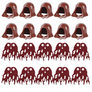 MOC Character Accessories Building Blocks Medieval Soldier Hood Wearing Coat Cape Battle Robe Mini Brick Boy Toy Gift K034 DIY