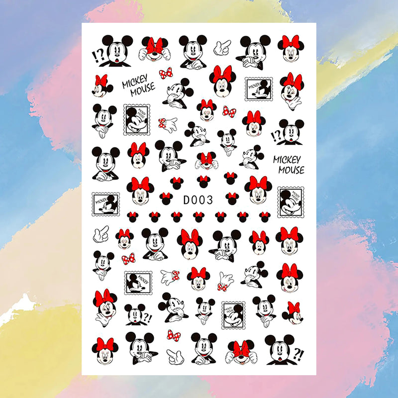 Disney Cartoon Art Deco Decal Nail Slider Lilo & Stitch Tigger Mickey Mouse Nail Sticker DIY Nail Art Ornament Stickers