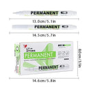 10Pcs Waterproof White Marker Pen Alcohol Paint Oily Tire Painting Graffiti Pens Permanent Gel Pen for Fabric Wood Leather 1.0MM