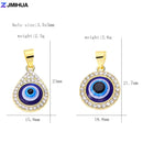 New Crystal Blue Evil Eye Charms Amulet Pendants For Jewelry Making Accessories DIY Designer Bohemia Style Necklaces Supplies