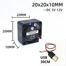 2010 5V 12V 20MM 2cm Fan 20x20x10MM Mini Cooling Fan 19000RPM Mini Laptop Fan