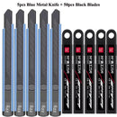 Fizz Metal Utility Knife Blade Paper Cutter Aluminum Alloy Pocket Knifes with Self-Locking Design Stationery Supplies