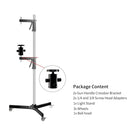 SH 63cm-190cm Gun Grip Light Stand 1/4 and 3/8 Screw With Wheels Folding Tripod For Studio Flash LED Light Softbox COB Light