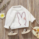 MISOWMNJOY Cute Bunny Knit Baby Girl Boy Sweater Kids Jumper Long Sleeve Easter Children Pullover Tops Toddler Clothing Knitwear
