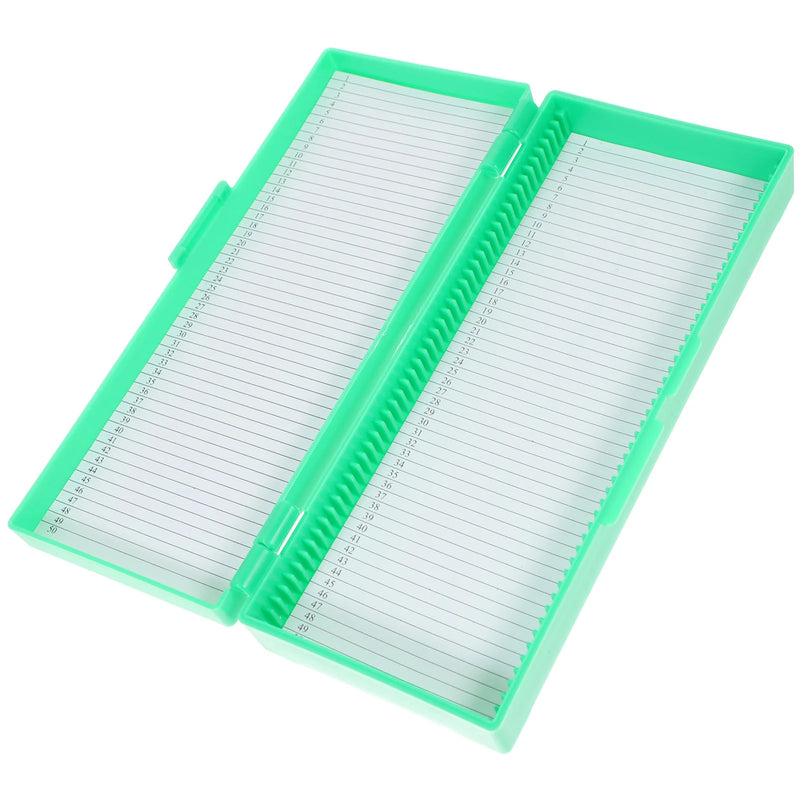 Slide Box Microscope Holder Laboratory Supplies Container Plates Microscope Slide Tray Collection Storage Glass Bracket Storing