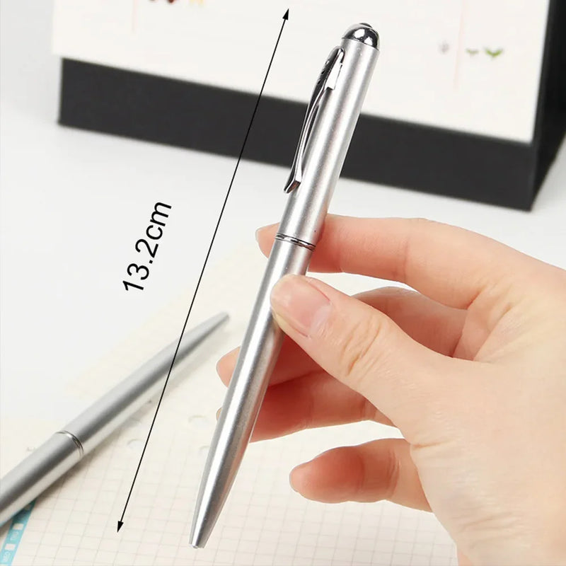 1PC Invisible Ink Pen Novelty Plastic Material Ballpoint Pens With Uv Light Magic Secret Ballpoint