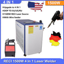 US STOCK Handheld 1500W Laser Welding Machine 4 IN 1 Fiber Laser Welding Machine RECI Laser for Metal Welding Cleaning Cutting