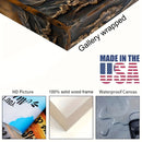 1 PCWooden Framed Canvas Window & Tree Wall Art Print For Home Living Room & Bedroom Holiday Party Decoration Gift Hangable