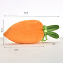 2024 Easter Velvet Gift Bag Easter Carrot Velvet Jewelry Basket Easter Rabbit Ear Candy Bags With Drawstring For Party Supplies