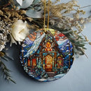 2024 Nativity Scene Hanging Ornaments Christmas Decoration Wall Hanging Jesus Angel Easter Christ Room Home Decorations