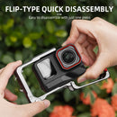 Aluminum Case with Cold Shoe Mount Metal Cage Camera Protective Frame for Insta360 Ace Pro 2 Camera