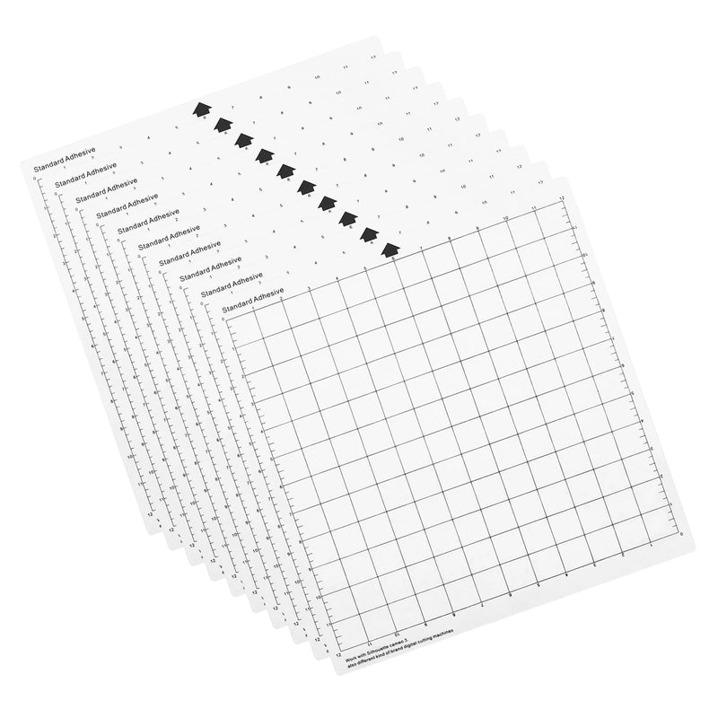 3/5/10Pcs Replacement Cutting Mat Transparent Adhesive Mat with Measuring Grid 12*12-Inch for Silhouette Cameo Plotter Machine