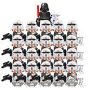 Hot Toys Star Wars 21pcs Republic Commando 501st Building Blocks TV6109 TV6106 Trooper Force 99 Hunter Crosshair Wrecker Brick