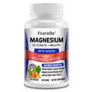 Magnesium Glycinate & Malate Complex, Vitamin D3, Max Absorption - for Bone Heart Sleep Nerve Muscle 120 Veggie Capsules