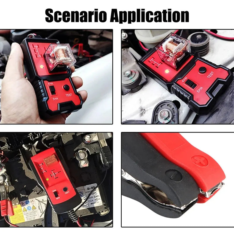 Universal 12V Car Relay Tester Electronic Automotive Relay Tester For Auto Battery Checker Alternator Analyzer Diagnostic Tool