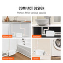 SucceBuy Macerator Pump 350W 6000L/h Flow 23 ft/7 m Head Macerator Sewerage Sump Pump with 3 Water Inlets Water Disposal Machine