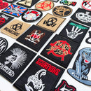 Punk Rock Patches Iron On Clothes Embroidery Sewing Supplies Decorative Badges Letter for Clothing music Patch for Jacket